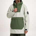 David | Mens Waterproof Windproof Snowboard Winter Ski Jacket, Off White