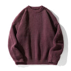 Davis | Mens Heavy Ribbed Knit Sweater Loose Fit Pullover