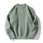 Davis | Mens Heavy Ribbed Knit Sweater Loose Fit Pullover