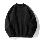 Davis | Mens Heavy Ribbed Knit Sweater Loose Fit Pullover