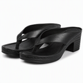 Dawson | Womens Block Heel Mules Slide Sandals Heeled Slippers