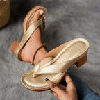 Dawson | Womens Block Heel Mules Slide Sandals Heeled Slippers