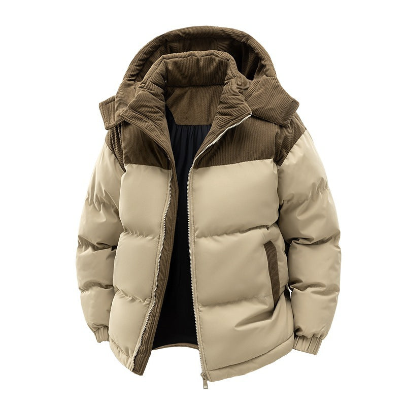 Dean | Mens Puffer Jacket Fleece Lined Padded Winter Warm Quilted Coat