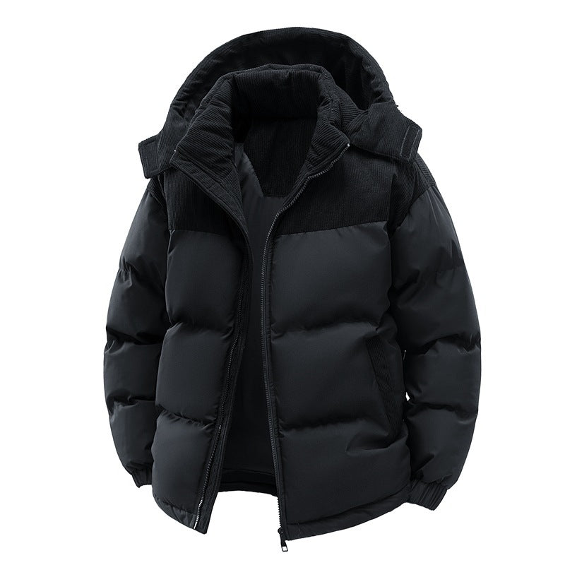 Dean | Mens Puffer Jacket Fleece Lined Padded Winter Warm Quilted Coat