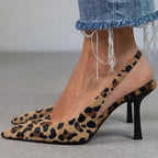 Delphi | Womens Pointed Toe Stiletto Heeled Strappy Black Sandals - 11