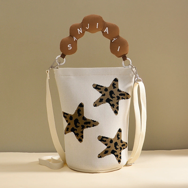 Denise | Womens Knitted Bucket Bag Crossbody Purse Shoulder Handbag