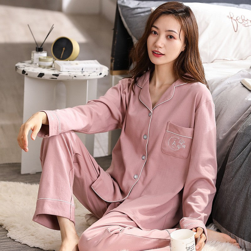 Desiree | Womens Cotton Long Sleeve Pajama Set