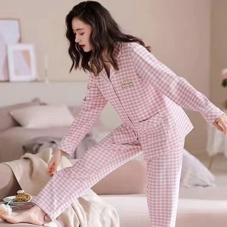 Desiree | Womens Cotton Long Sleeve Pajama Set