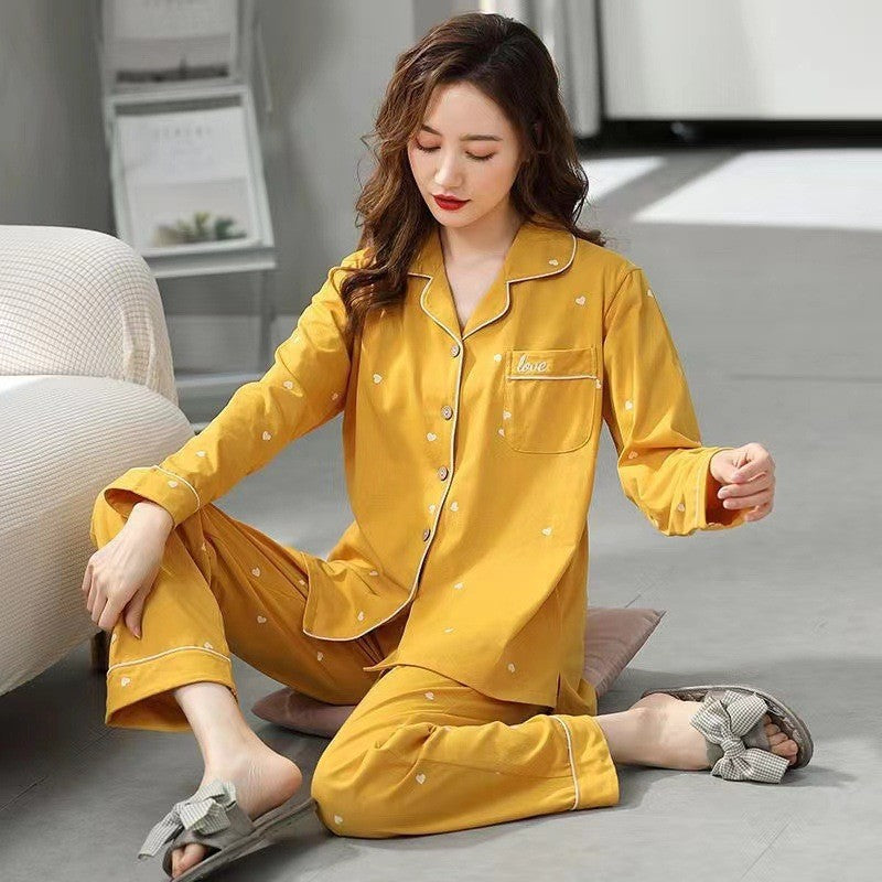 Desiree | Womens Cotton Long Sleeve Pajama Set