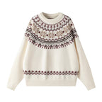 Desmond | Mens Round Neck Knitted Jumper - White