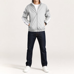 Desmond | Mens Sports Sweatshirt Reflective Long Sleeve Shirt, Grey