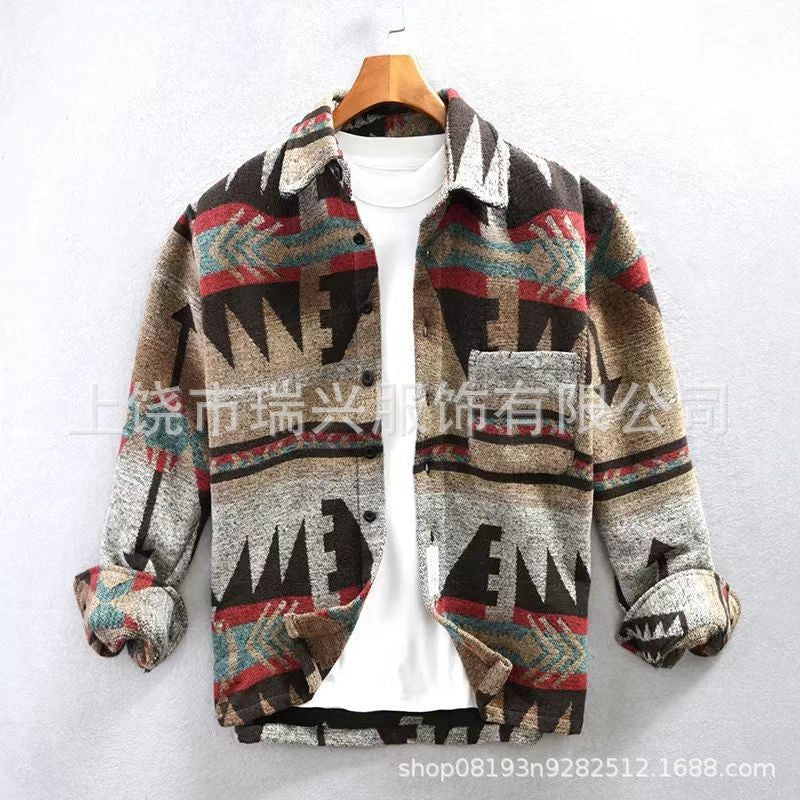 Dexter | Mens Retro Loose Shirt Jacket - 1