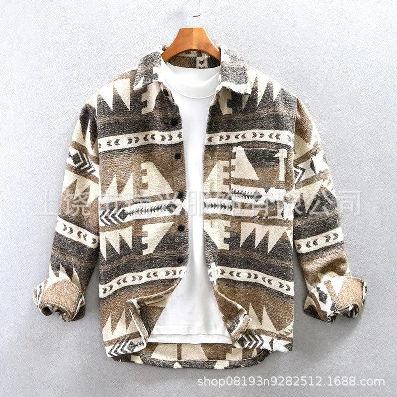 Dexter | Mens Retro Loose Shirt Jacket - 4