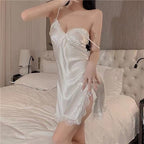 Dolores | Womens Satin Lace Chemise Slip Nightgown
