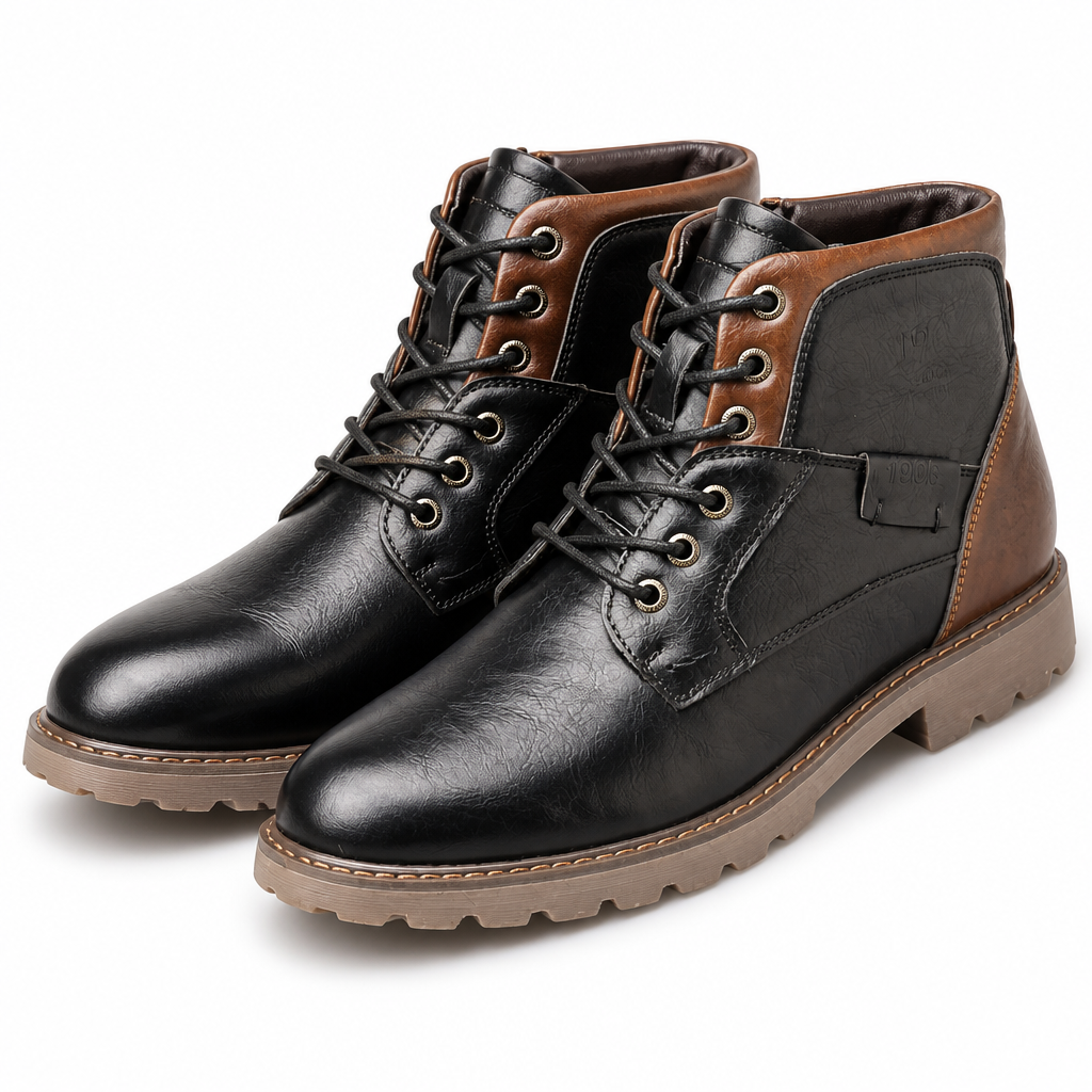 Donald | Mens Work Boots Ankle Zip Up Casual Desert Chukka Footwear