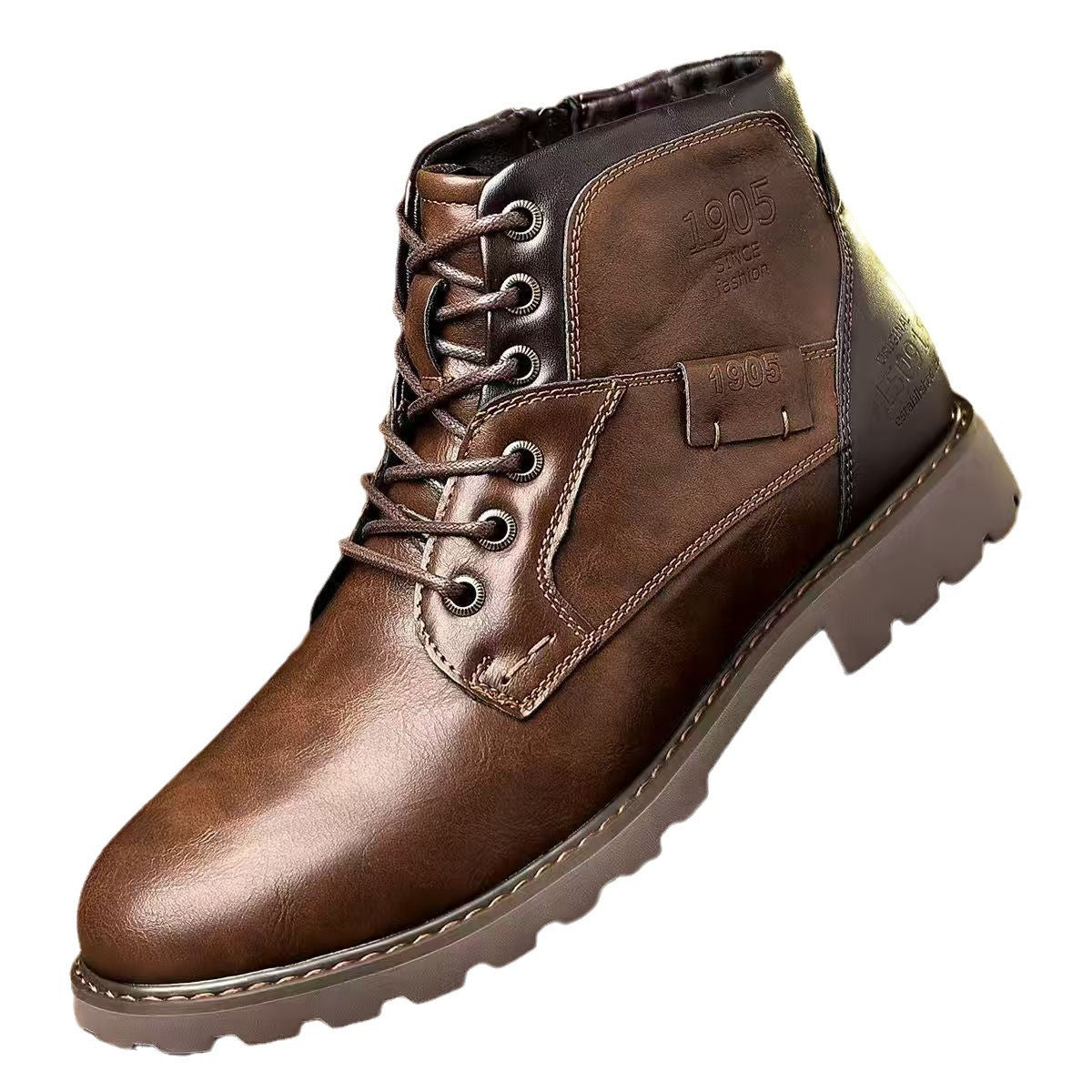 Donald | Mens Work Boots Ankle Zip Up Casual Desert Chukka Footwear