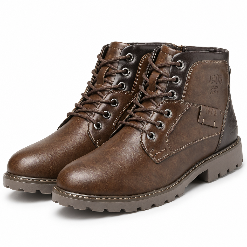 Donald | Mens Work Boots Ankle Zip Up Casual Desert Chukka Footwear