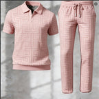 Dorian | Mens Printed Short Sleeve Casual Summer Polo Polo Shirt - Multi 10
