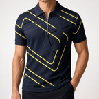 Dorian | Mens Printed Short Sleeve Casual Summer Polo Polo Shirt, Multi 8