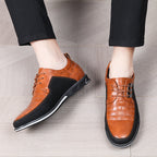 Dorian | Mens Lace Up Breathable Leather Casual Shoes - 10