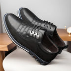Dorian | Mens Lace Up Breathable Leather Casual Shoes - 3