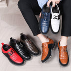 Dorian | Mens Lace Up Breathable Leather Casual Shoes - 4