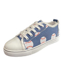 Dorothy | Womens Printed Canvas Shoes Lace Up Flat Sneakers