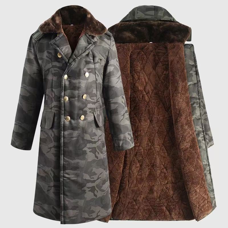 Drew | Mens Long Winter Coat Military Padded Warm Thick Jacket