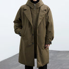 Dustin | Mens Winter Parka Coat Hooded Trench Mid Length Jacket