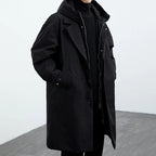 Dustin | Mens Winter Parka Coat Hooded Trench Mid Length Jacket