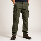 Dylan | Mens Cargo Work Multi Pocket Workwear Pants, Green