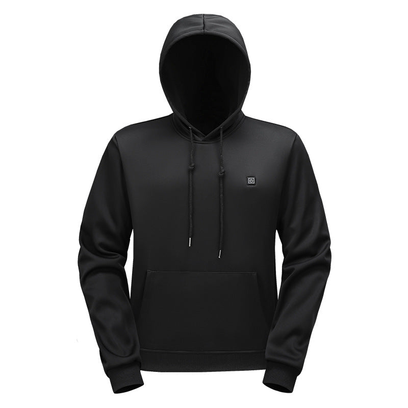 Earl | Mens Heated Hoodie Jacket USB 3 Heat Levels Winter Hooded Sweatshirt