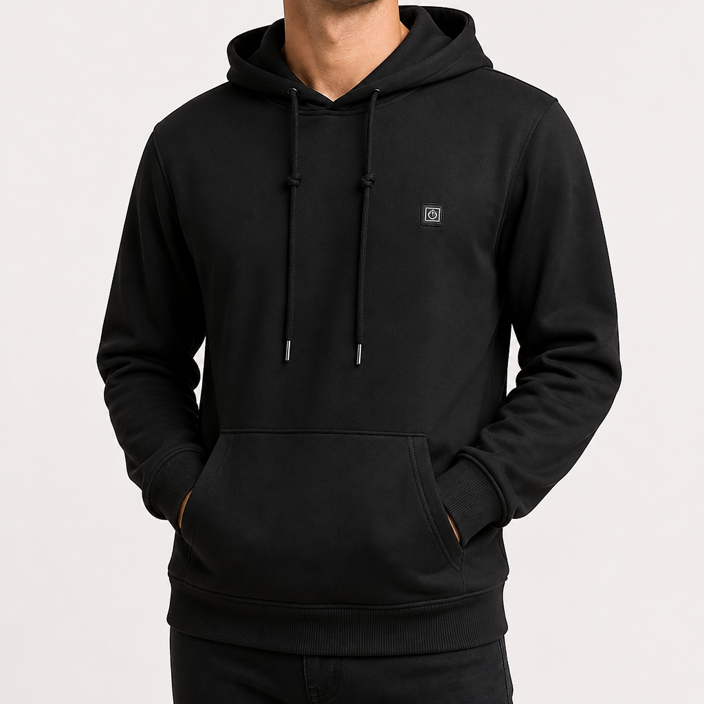 Earl | Mens Heated Hoodie Jacket USB 3 Heat Levels Winter Hooded Sweatshirt, Black 2