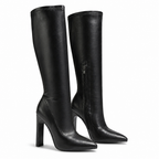 Eden | Womens Knight Pointed Toe Stiletto Heeled Ankle Boots