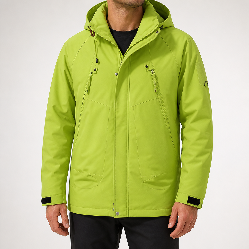 Edward | Mens Water Resistant Winter Coat Padded Outdoor Workwear Jacket, Green
