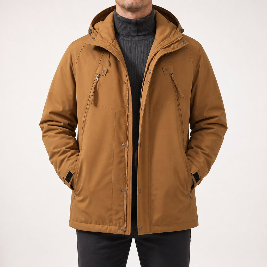 Edward | Mens Water Resistant Winter Coat Padded Outdoor Workwear Jacket, Design 1