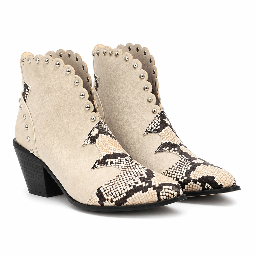 Elaine | Womens Heeled Ankle Boots Pointed Toe Low Cut Booties