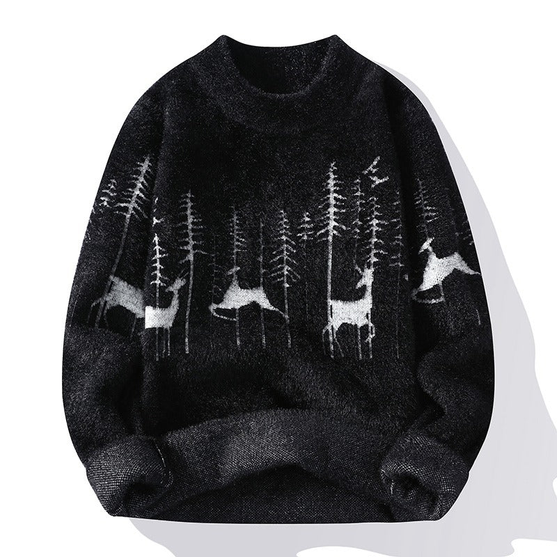 Elias | Mens Knit Sweater Crew Neck Warm Soft Knitted Pullover