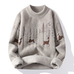 Elias | Mens Knit Sweater Crew Neck Warm Soft Knitted Pullover