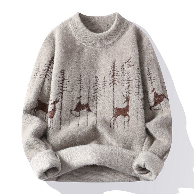 Elias | Mens Knit Sweater Crew Neck Warm Soft Knitted Pullover