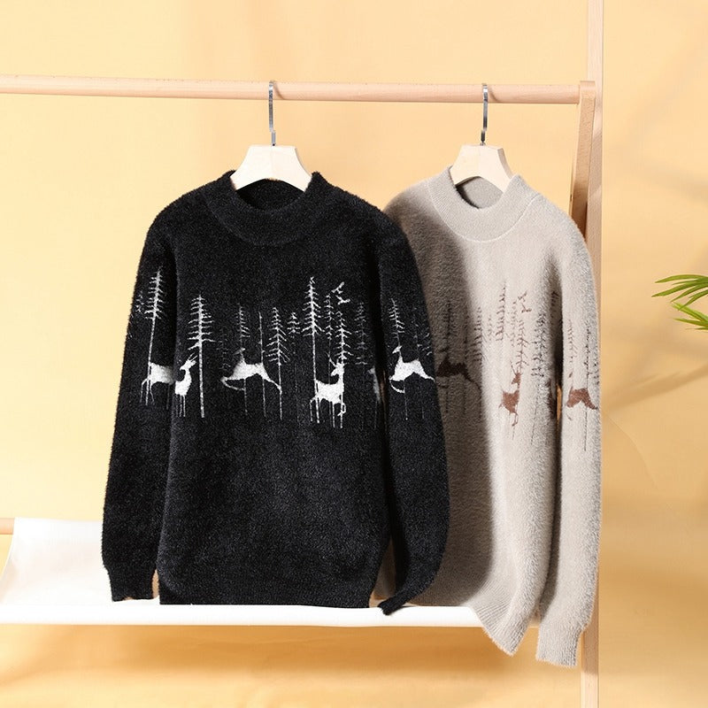 Elias | Mens Knit Sweater Crew Neck Warm Soft Knitted Pullover