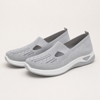 Elka | Womens Trainers Knit Lightweight Running Sports Sneakers, Grey