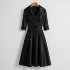 Ella | Womens Long Sleeve Wedding Guest Elegant Evening Waist Cinching Maxi Dress