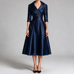 Ella | Womens Long Sleeve Wedding Guest Elegant Evening Waist Cinching Maxi Dress