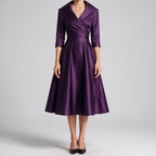 Ella | Womens Long Sleeve Wedding Guest Elegant Evening Waist Cinching Maxi Dress