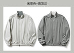 Ellison | Mens Windproof Reversible Stand Collar Bomber Autumn Jacket - Rice Brown