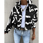 Elowen | Womens Winter Drawstring Short Casual Workwear Jacket - 1