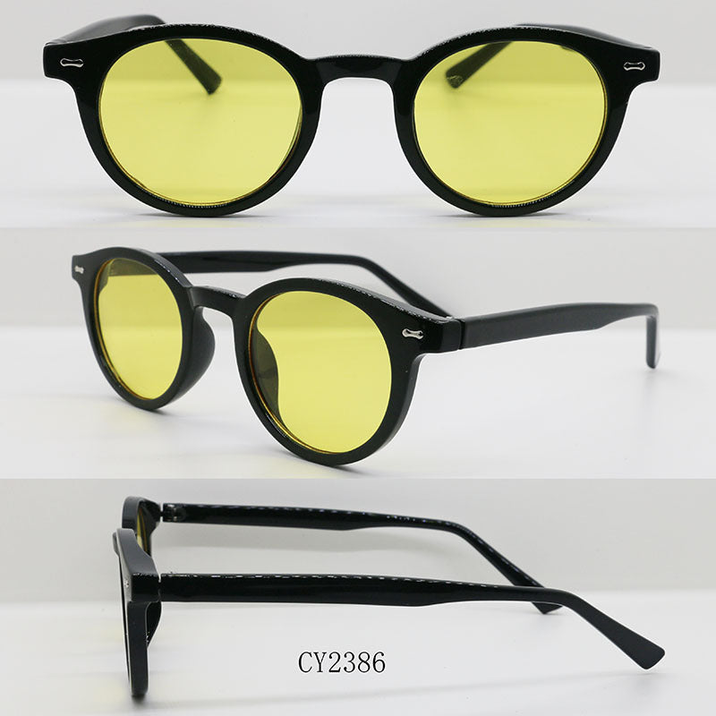 Emery | Womens Retro Round Sunglasses UV400 Protection Full Frame Shades