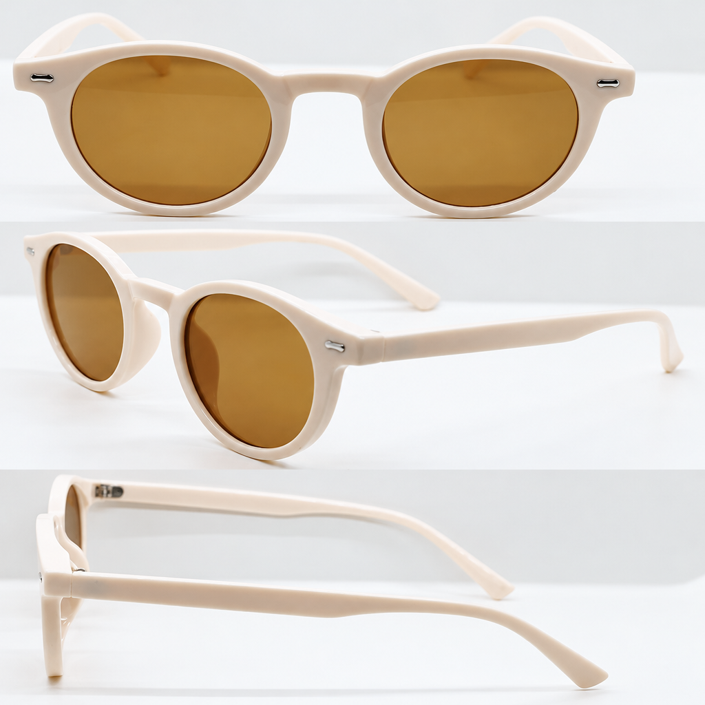 Emery | Womens Retro Round Sunglasses UV400 Protection Full Frame Shades