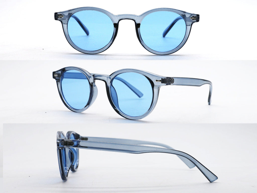 Emery | Womens Retro Round Sunglasses UV400 Protection Full Frame Shades